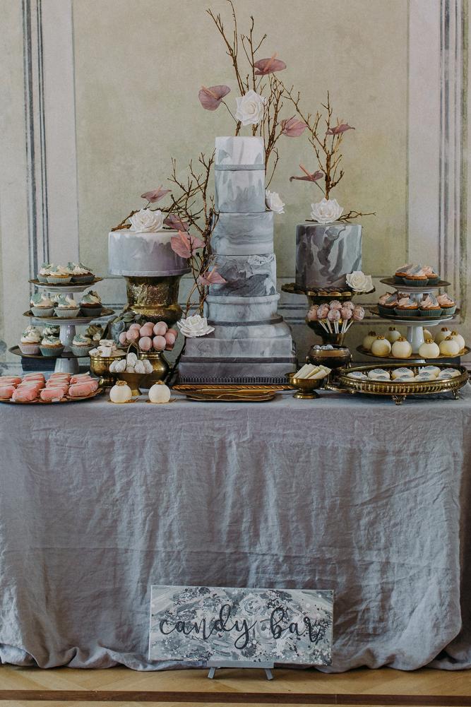 Hochzeitstorte und Candybar by Grant Tortendesign
